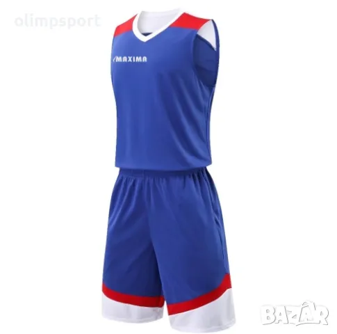 Баскетболен екип MAXI, комплект потник и шорти с джобове. Подходящ за тренировки и официални мачове., снимка 2 - Спортни дрехи, екипи - 47298736
