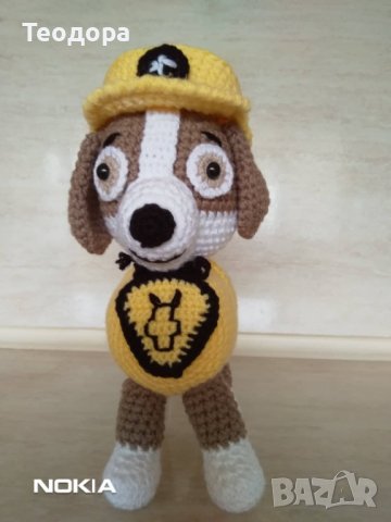 Плетени кученца "Пес патрул", снимка 15 - Плюшени играчки - 37370122