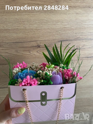 Букети от соев восък, снимка 2 - Подаръци за жени - 54356751