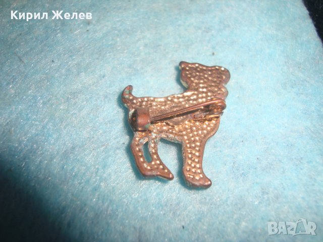 СТАРА ФИГУРАЛНА РЯДКА ЗНАЧКА с ФАСЕТИРАНИ КРИСТАЛЧЕТА РЕТРО БРОШКА 19788, снимка 5 - Колекции - 35644089