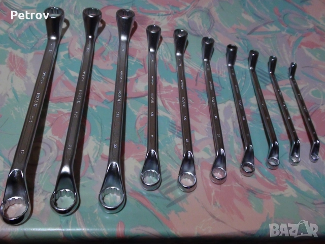 HEYCO No.475 - MADE IN GERMANY - ORIGINAL HEYCO - ЧИСТО НОВ PROFI Комплект 10 броя Звездогаечен Ключ, снимка 4 - Ключове - 52241207