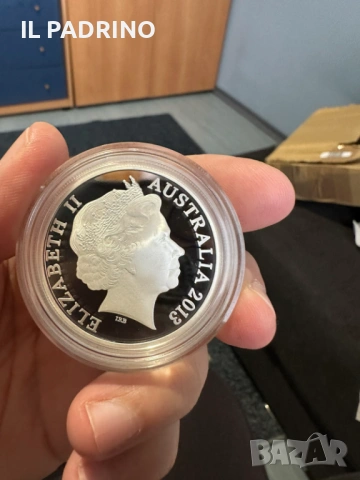 Сребро 2014 Соленоводен крокодил Греъм 1 унция OZ, снимка 3 - Нумизматика и бонистика - 53087444