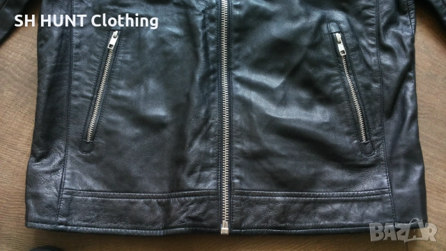 Jack & Jones JPRBEAM LEATHER Jacket Размер M яке естествена агнешка кожа 29-62, снимка 3 - Якета - 52204698