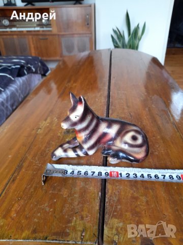 Стара керамична фигура,куче #3, снимка 5 - Антикварни и старинни предмети - 40080839