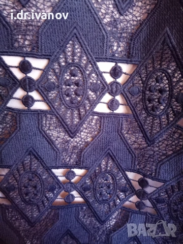 официален топ с тъмно синя дантела, снимка 5 - Корсети, бюстиета, топове - 54177336