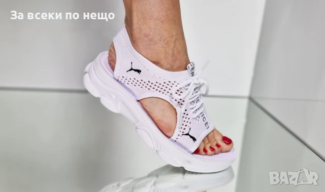 Puma Дамски Спортни Ежедневни Сандали С Връзки Пума От 36 До 41 Номер - Бели Или Черни Код P843, снимка 2 - Сандали - 50834852