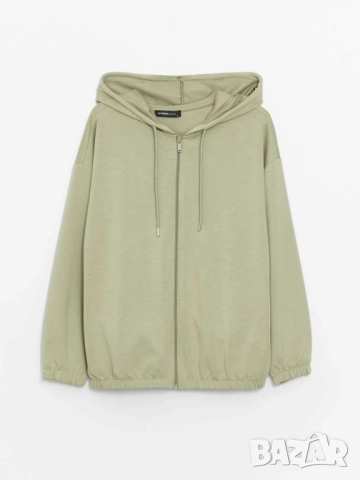 Дамски суитшърт с качулка и цип LC Waikiki, 48% вискоза, 47% полиестер, XXL