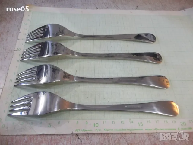 Лот от 4 бр. вилици "Перла" от завод "П.Денев-Габрово" нови, снимка 5 - Прибори за хранене, готвене и сервиране - 48742362