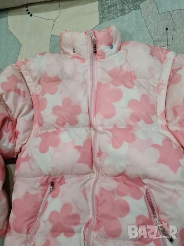 Зимно яке в розово и бяло, снимка 6 - Якета - 35077429