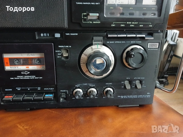 Ретро радиокасетофон. Sony CFS 950 S, снимка 3 - Ресийвъри, усилватели, смесителни пултове - 53942169