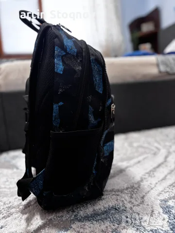Ученическа раница 2в1 Pulse Teens Blue Arrow, черно-синя, снимка 3 - Раници - 55987274