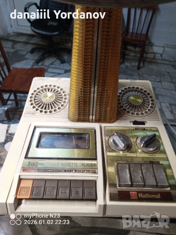 Ретро вентилатор National F-401C с КАСЕТОФОН – Колекционерски! , снимка 9 - Антикварни и старинни предмети - 53058178