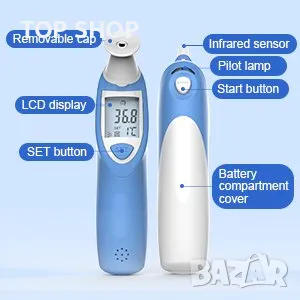 Цифров инфрачервен термометър MedLinket IRT101, снимка 4 - Бебефони - 48508359