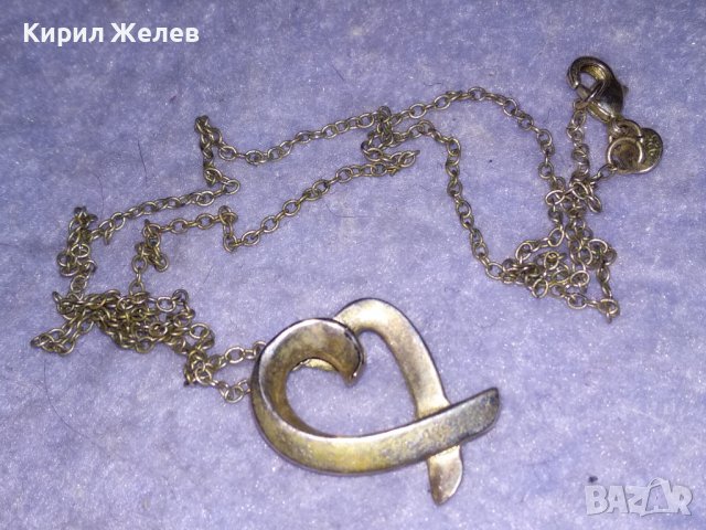 СЪРЦЕВИДНО КРАСИВО СРЕБЪРНО МОДНО КОЛИЕ с МЕДАЛЬОН СРЕБРО 925 ДИЗАЙНЕРСКИ АРТ МОДЕЛ 36458, снимка 8 - Колиета, медальони, синджири - 39643054