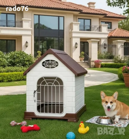 Водоустойчива Пластмасова Къща за Кучета, снимка 10 - За кучета - 51550528