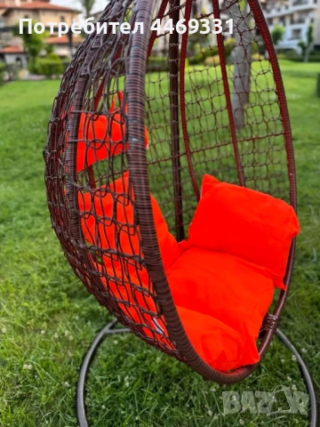 Градинска люлка,ратанова люлка,гнездо,висяща люлка, снимка 3 - Градински мебели, декорация  - 50267078
