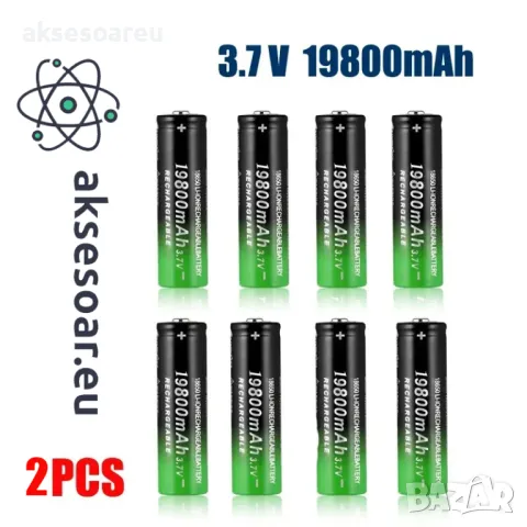2 бр. нови бързо зареждащи се батерии 18650 с високо качество 9800 mah 3.7V 18650 Li-ion батерия за, снимка 8 - Оригинални батерии - 47692511