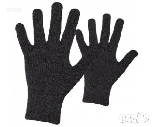 Плетени ръкавици за студени дни - ORCA BLACK
