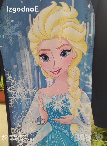 134/140 Зимна страхотна рокля Елза и Ана оригинална на Дисни Замръзналото кралство, снимка 3 - Детски рокли и поли - 30771134