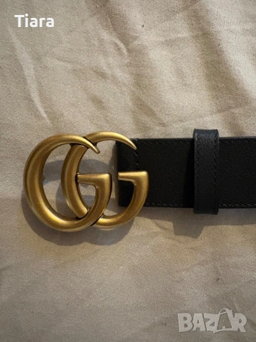 Оригинален кожен колан Gucci GG Marmont с кутия, снимка 2 - Колани - 54292122