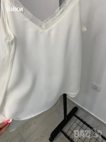 Бял потник с дантела, универсален размер, снимка 6 - Потници - 50085999