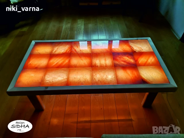 Светеща холна масичка от Хималайски солни плочи , снимка 1