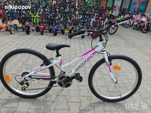 SPRINT Алуминиев велосипед 24" Velotec Adventure розов, снимка 2 - Велосипеди - 53922862