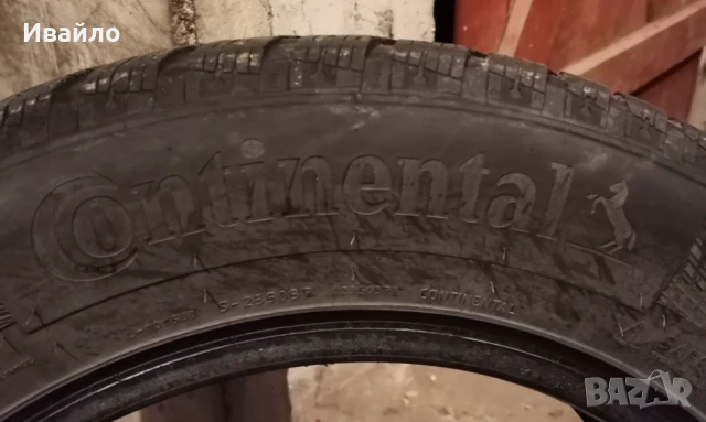 Продавам 2 броя зимни гуми 195.65.15 на 1 сезон дот 2019 Контентал , снимка 4 - Гуми и джанти - 53092178