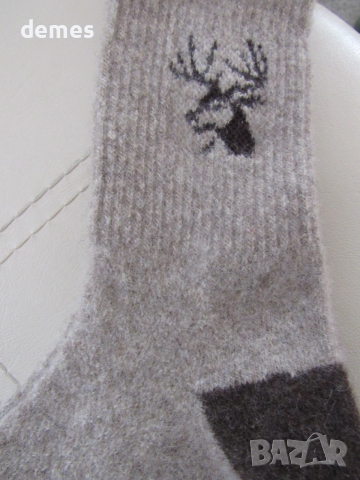 Машинно плетени чорапи от органична 100 % вълна размер 40-42, снимка 5 - Мъжки чорапи - 52457690