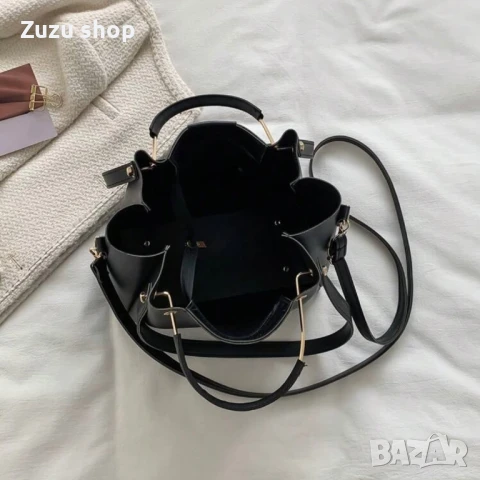 Дамска черна чанта, снимка 5 - Чанти - 50957446