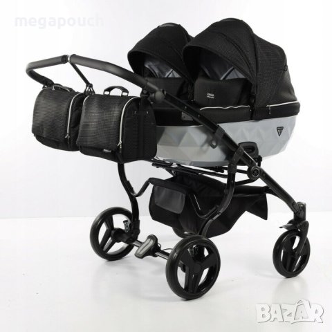 Бебешка количка Junama Mirror Satin Duo 2в1, 3в1 НОВА, снимка 14 - Детски колички - 42081956