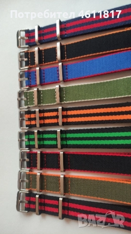 Каишки НАТО 20мм, снимка 3 - Каишки за часовници - 52188451