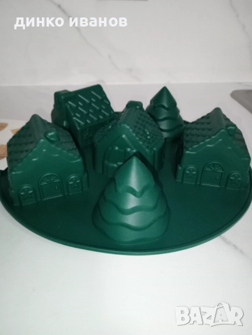 Чисто нов силиконов молд елхички и къщички , снимка 6 - Форми - 52868602