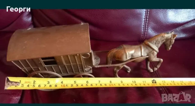 Медни кончета с каручка, снимка 5 - Антикварни и старинни предмети - 49504935