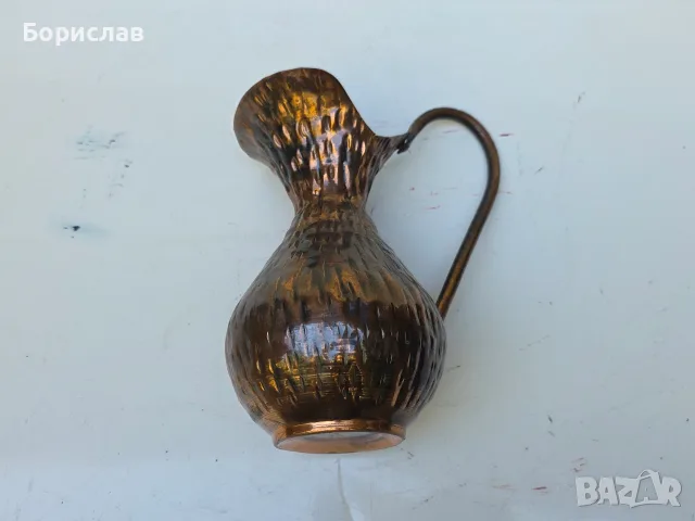 Медна кована кана , снимка 6 - Антикварни и старинни предмети - 56377962
