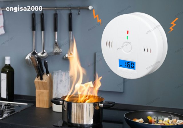 ПРОМО! Газов сензор детектор на въглероден оксид, CO detector, снимка 3 - Друга електроника - 42307962
