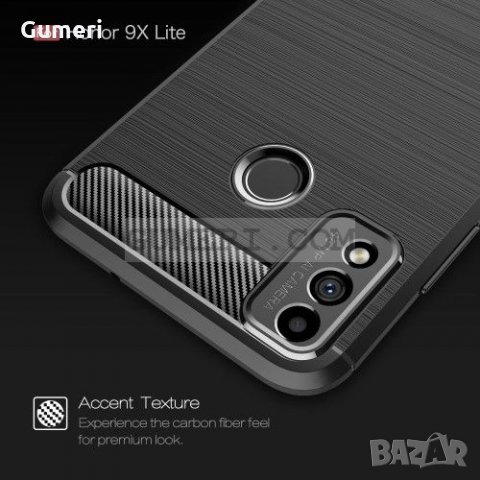 Huawei Honor 9X Lite - Карбонов Удароустойчив Гръб, снимка 9 - Калъфи, кейсове - 32104648