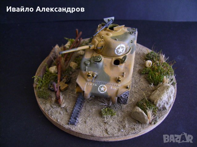 Макет, мащабен модел на танк Shеrman, Втора Световна Война, снимка 2 - Колекции - 34083841