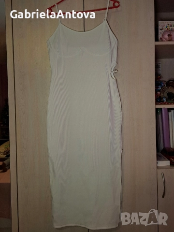 Лятна бяла рокля, снимка 3 - Рокли - 51502401