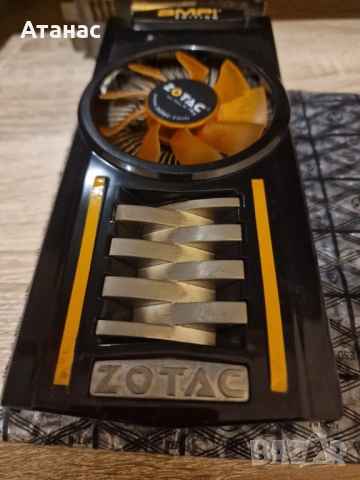 2бр ретро видеокарти за SLI режим ZOTAC GTX 460 AMP! Edition 1GB DDR5 256bit , снимка 6 - Видеокарти - 51690917