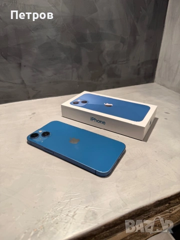 КАТО НОВ Iphone 13 Blue, 86% батерия, снимка 3 - Apple iPhone - 53359360