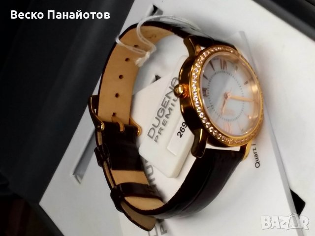 Дамски Часовник Dugena Premium 7500157 Rondo  Stone mit Saphirglas, снимка 4 - Дамски - 37608008