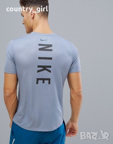 Nike Running Miler Tech T-Shirt - страхотна мъжка тениска-КАТО НОВА , снимка 1 - Тениски - 30200457