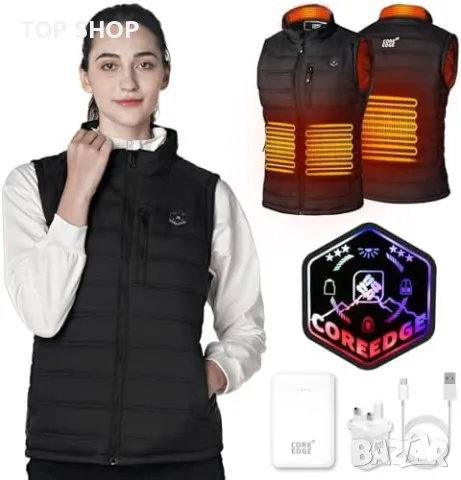 Нова Жилетка с отопление 5 в 1 / 6 джоба  Мъже Жени Подарък