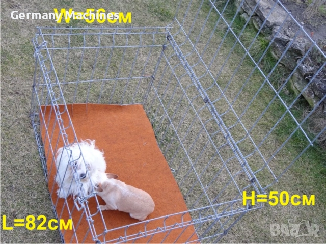за кучета КЛЕТКА 82-56-см, метална, СГЪВАЕМА. Подходяща е за средни по големина породи кучета с тегл, снимка 4 - За кучета - 51950027
