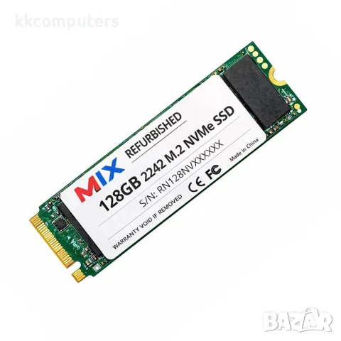 Реновиран диск SSD M.2 2242 NVMe 128GB MIX / PCIe 3.0 x4 / 1500 MB/s четене / 800 MB/s запис 