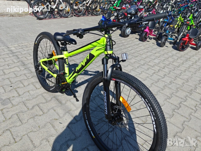 BG Алуминиев велосипед 26" NINJA жълт, снимка 4 - Велосипеди - 54334953