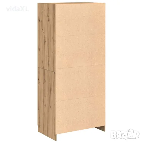 vidaXL Гардероб Artisan Дъб 90x52x200 cm Инженерна дървесина, снимка 6 - Гардероби - 56148253