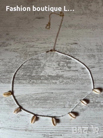 Бижу за талията с мъниста и мидички със златен синджир може да се ползва като гердан или гривна ❤️