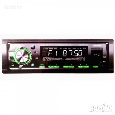 Авто Радио THUNDER TUSB-210BT, Bluetooth, USB / SD / AUX / FM Радио, Падащ Панел, Дистанционно, 4x35